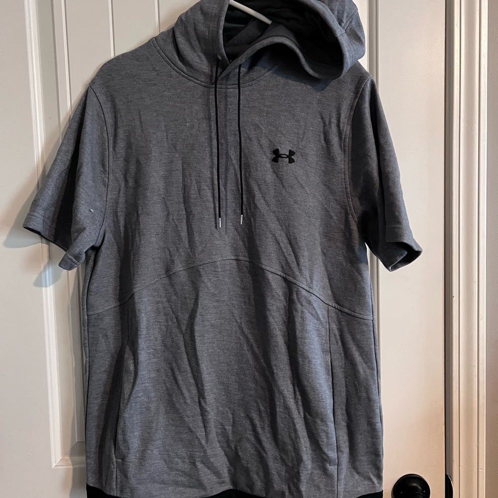 Under Armour Men's Charcoal Short Sleeve Hoodie